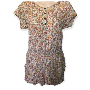 CUTE FLORAL ROMPER